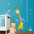 Factory Direct Sales Cartoon Giraffe Height Measurement Wall Sticker Kindergarten Children's Room Decoration Removable Waterproof Wall