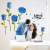 Rose Bedroom Wall Stickers Blue Enchantress Pure Love Cozy And Romantic Wedding Room Sticker Decoration