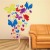 Factory Wholesale Home Living Room Corridor TV Background Wall Decoration Color Transparent Butterfly Wall Sticker