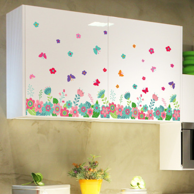 Cartoon decals, corner, waist, living room, kitchen, kicker, wall and children's room decoration decals can be removed