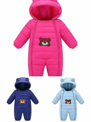 2019 new baby one-piece cotton-padded garment winter climbing clothing boys and girls warm cotton-padded baby hayi