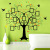 Wall Stickers Wholesale Removable Heart-Shaped Photo Frame Big Tree Living Room and Bedroom Background Wall Stickers Double Stitching