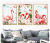 Modern Fresh Painting Core Flamingo Flower Pink Love Nordic Decorative Painting Core Painting Core Spray Painting Canvas Material