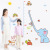 New Height Measurement Wall Sticker Cartoon Cute Animal Long Nose Elephant Children's Room Kindergarten Classroom Decoration Wall Stickers