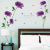 Can remove the wall paste purple roses aesthetically romantic sweet decoration living room bedroom wall stickers