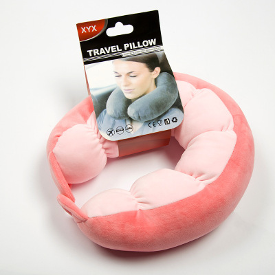 New u-shaped pillow multi-functional travel pillow caterpillar u-shaped pillow neck pillow aircraft pillow pillow LOGO