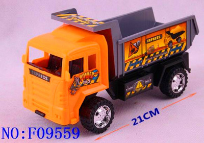 Cross-border children's plastic toys wholesale inertia vehicle engineering vehicle F09559