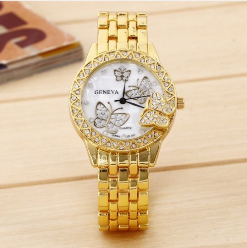 AliExpress Butterfly Alloy Watch Factory Direct Sales Foreign Trade Watch Wholesale Amazon Hot One Piece Dropshipping