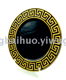 Plate New Craft Plate Fashion European Style Decorative Tray Carved Classical round Plate