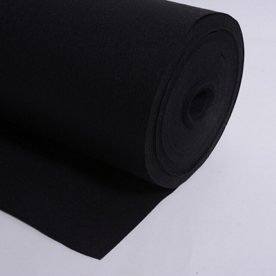 Spot wholesale 1mm thick black diy hand-made non-woven halberd felt cloth needle non-woven fabric manufacturers direct sales