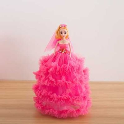 Barbie doll, four - layer gauze ornaments pendant key chain