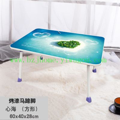 Desk on the bed foldable notebook computer desk student dormitory study desk cartoon lazy person small desk large
