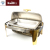 Stainless steel gold-plated visible invisible rectangular full cover buffet stove