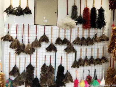 Ostrich feather duster is a magic tool for sweeping ash