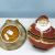 Christmas gift Santa Claus snowman small fruit bowl ceramic craft placement