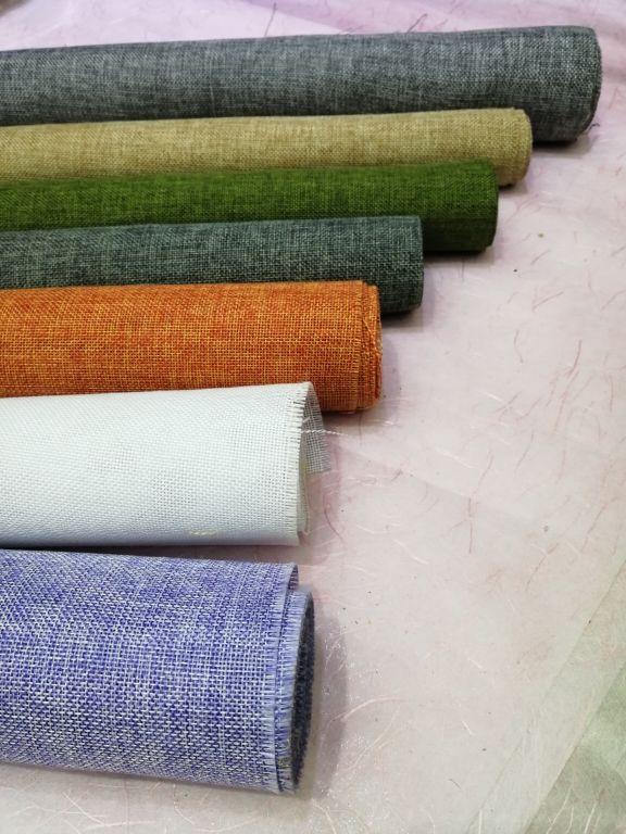 48CM素色仿麻布多种颜色鲜花礼品包装装饰 桌布墙纸颜色多手工