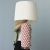 Wind creative ceramic pinched table lamp household electric lamp in living room, bedroom, bedside lamp decoration