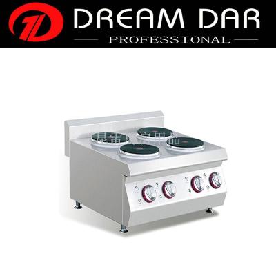 Electric cooking with four heads, including a baking oven