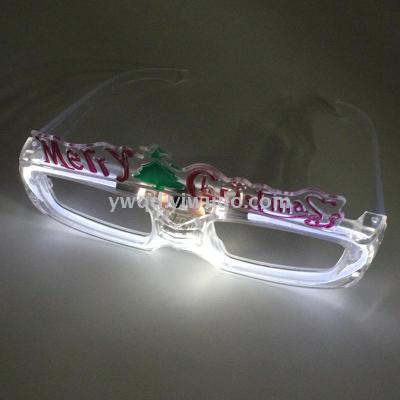 ZD Luminescent Glass Halloween Christmas Hot Sale Factory Direct Sales Foreign Trade Popular Style Christmas Luminous Glasses