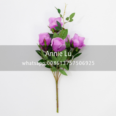 Anne Wedding Props Wedding Supplies Wedding Flower Bouquet Artificial Flower 6 Roses