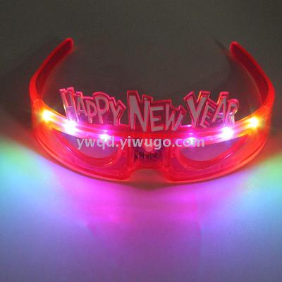 ZD Halloween Christmas Luminous Glasses Happy New Year Luminous Glasses Manufacturer Foreign Trade Popular Style Luminous Glasses