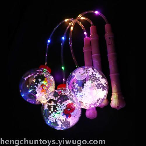 stall hot sale tiktok luminous ball portable lantern luminous children‘s novelty toys yiwu manufacturer