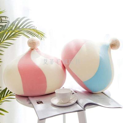 Nordic ins cream sofa pillow head of bed bay window living room girl heart web celebrity as plush toys