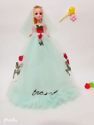 45 cm wedding princess doll embroidery rose ornaments pendant