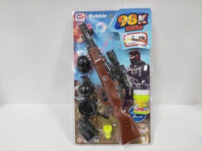 Internet Celebrity 98kd Electric Music Bubble Gun PUBG Chicken Dinner Music Bubble Gun Stall Hot Sale