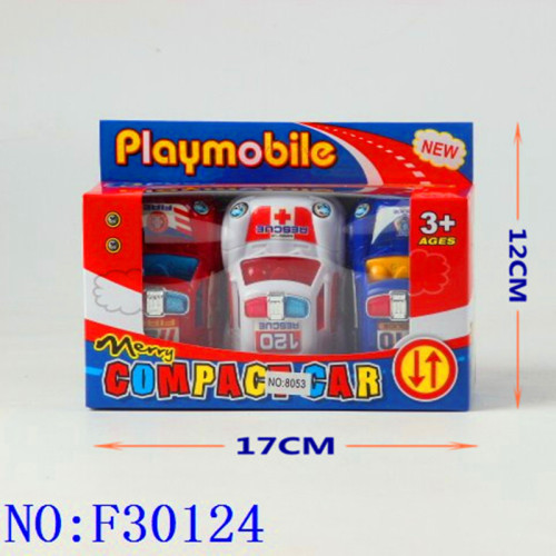 new shopping mall stall foreign trade children‘s toys wholesale pull back car 3 pack f30124