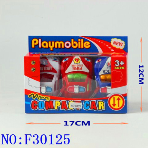 new shopping mall stall foreign trade children‘s toys wholesale pull back car 3 pack f30125