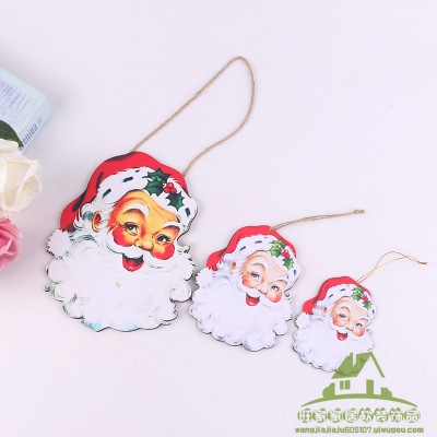 Customized Wooden Christmas Series Decorations Christmas Small Hangtag Exquisite Hanging Piece Pendant Christmas Trinkets