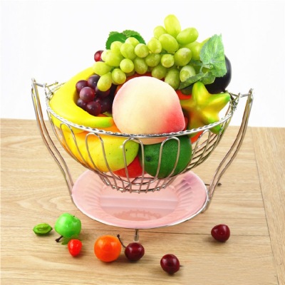The Receive fruit basket sitting room decorates fruit dish li shui basket fruit originality basket sway candy of stainless steel, color plate