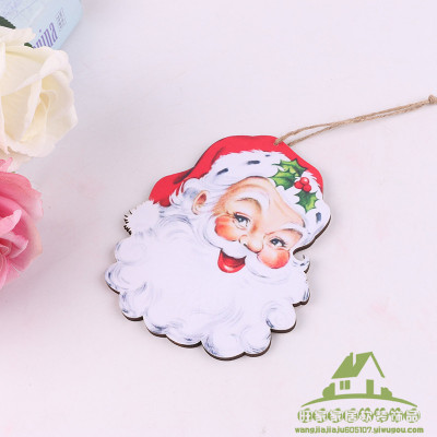 Customized Wooden Christmas Series Decorations Christmas Small Hangtag Exquisite Hanging Piece Pendant Christmas Trinkets