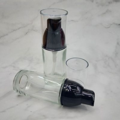 Logo can be customized for 30ml emulsion essence foundation glass bottle