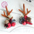 New fashion hot selling red pinecone fawn Christmas hairpin saw hair hoop DIY flower heart flowers on clip wholesale