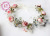 JL2538 all handmade garland headwear senora is a pastoral pink hair ornament for tourism and vacation
