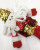 Christmas cloth hangings Sequins Fabric Father Christmas Long Legs Hanging Red and Golden Sequins