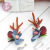 Express forest imitation berry antler hair clip children 's Christmas headwear activity performance on clip hair ornaments
