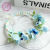 Jia orchid ring auction senli garland placed headgear photo shoot at wedding dress headband