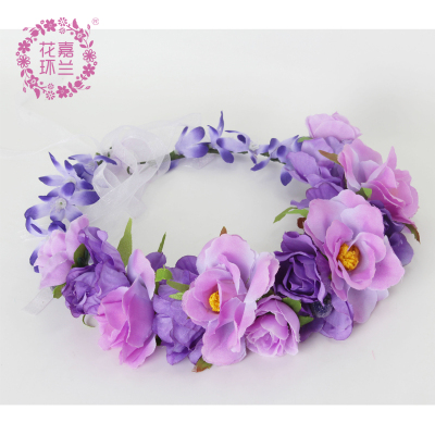 Jia orchid ring factory for cross-border hot style European and American brides travel photo photo headwear wholesale