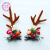 Japanese sennison female simulation antler mushroom berry hair clip elk to clip photo props children hair accessories wholesale