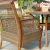 Savages valley outdoor rattan furniture leisure balcony luxury rattan chair five villa garden dining tables and chairs