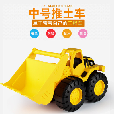 Free shipping no. 2197 Children 's middle beach engineering vehicle toy inertia excavator model car toy baby