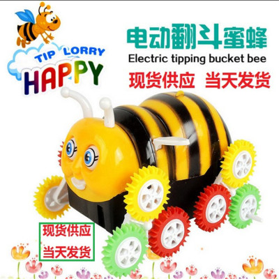 Bee dumper special tumbling small Bee tumbling car children's electric toy tumbling car wholesale