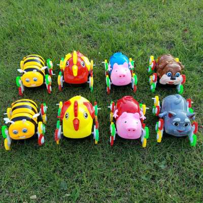 New electric car small bee dumper automatic rollover children electric car street toy wholesale