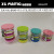 Sealed Jar 4 Size Colorful Stripe Storage Cans Round Plastic Canister Fashion Tank Airtight Coffee Container hot