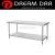 Workbench Stainless Steel Workbench Assembly Disassembled Double Layer Work Table Factory Direct Sales