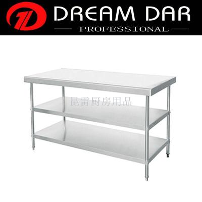 Workbench Stainless Steel Workbench Assembly Disassembled Double Layer Work Table Factory Direct Sales