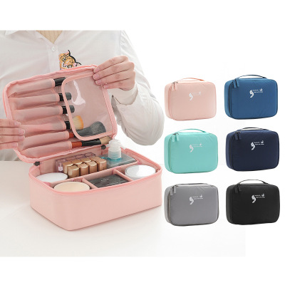 Candy color makeup bag square receive bag portable receive wash bag cosmetics travel receive bag custom hair